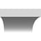 Ekena Millwork 6-in. W x 36-in. D x 40-in. H Westlake Architectural Grade PVC Knee Brace BRCP06X36X40WTL - alternate 6